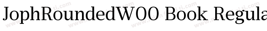 JophRoundedW00 Book Regular字体转换